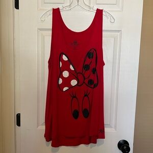 Disney Parks Minnie Mouse Tank Top. Red, White And Black Size XL